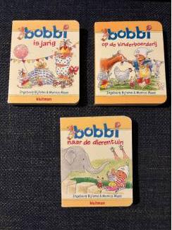 Kartonboeken Bobbi is jarig, kinderboerderij, dierentuin