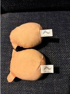 Speelgoed | Knuffels Original Squishmallows 2 stuks oranje wit knuffel 8 cm.