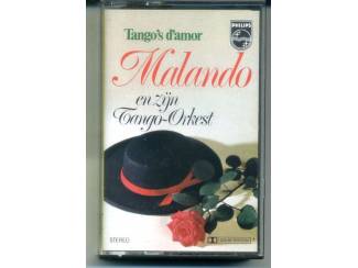 Cassettebandjes Malando And His Tango Orchestra &lrm;Tango's d'amor 12 nrs ZGAN