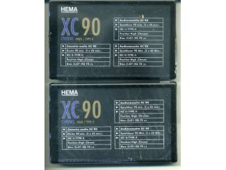 Cassettebandjes 2x HEMA XC 90 cassettes TYPE II NIEUW GESEALD