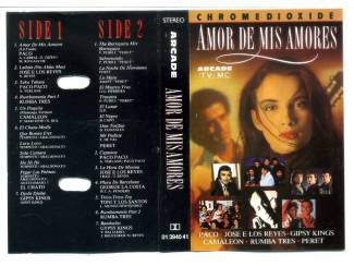 Cassettebandjes Amor De Mis Amores 14 nrs cassette 1987 ZGAN