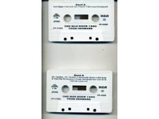 Cassettebandjes Toon Hermans &ndash; One Man Show 1980 Deel 1 & 2 15 nrs 2 cassette