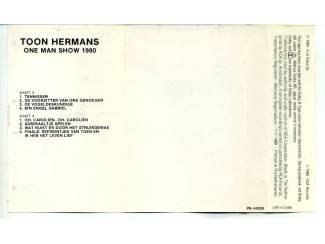 Cassettebandjes Toon Hermans &ndash; One Man Show 1980 Deel 1 & 2 15 nrs 2 cassette