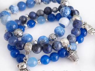 Armbanden Armbandenset van natuursteen