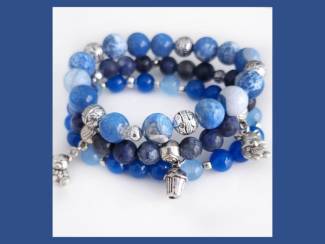 Armbandenset van natuursteen