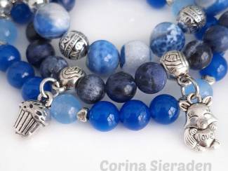 Armbanden Armbandenset van natuursteen