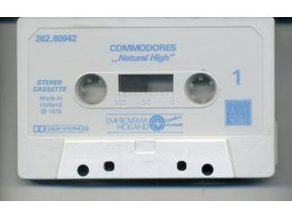 Cassettebandjes Commodores &ndash; Natural High 8 nrs cassette 1978 ZGAN