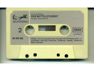 Cassettebandjes Carl Mill&ouml;cker - Der Bettelstudent Gro&szlig;er Querschnitt ZGAN