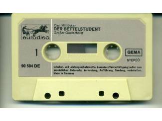 Cassettebandjes Carl Mill&ouml;cker - Der Bettelstudent Gro&szlig;er Querschnitt ZGAN