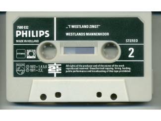 Cassettebandjes Westlands Mannenkoor &ndash; 't Westland Zingt 18 nrs cassette ZGAN