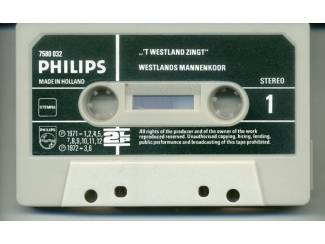 Cassettebandjes Westlands Mannenkoor &ndash; 't Westland Zingt 18 nrs cassette ZGAN