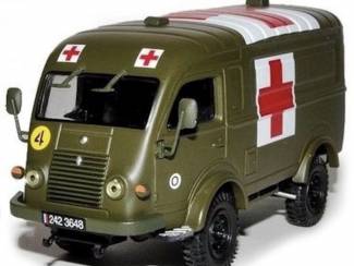 Militair Renault 1000kg Ambulance 1950 +3 figuren Schaal 1:43
