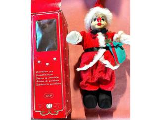 Porselein Kerst clown in doos 32 cm