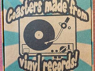 Woonaccessoires | Overige 6 Onderzetters Gemaakt Van Echte Vinylplaten - Retro style