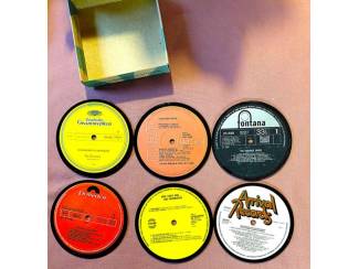 6 Onderzetters Gemaakt Van Echte Vinylplaten - Retro style