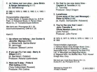 Cassettebandjes The Two Of Us The World's most Famous Duets 12 nrs cassette