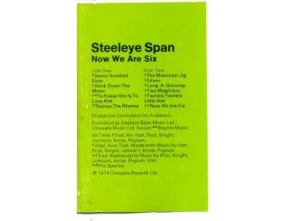 Cassettebandjes Steeleye Span &ndash; Now We Are Six 10 nrs cassette 1974 ZGAN
