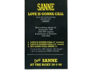 Cassettebandjes Sanne Salomonsen Love Is Gonna Call PROMO 3 nrs cassette