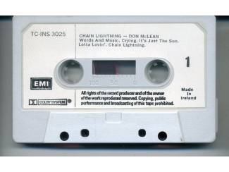 Cassettebandjes Don McLean &ndash; Chain Lightning 11 nrs cassette 1978 ZGAN