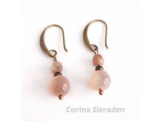 Oorbellen Oorhangers met natuursteen
