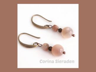 Oorhangers met natuursteen