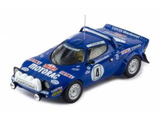 Auto's Lancia Stratos HF #4 Rally Monte Carlo 1979 + Rijders Schaal 1:43