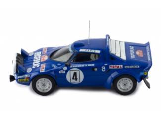 Auto's Lancia Stratos HF #4 Rally Monte Carlo 1979 + Rijders Schaal 1:43