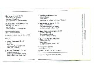 Kerst Kerstmis Met De Zangeres Zonder Naam En Jerry Bey 12 nrs ZGAN