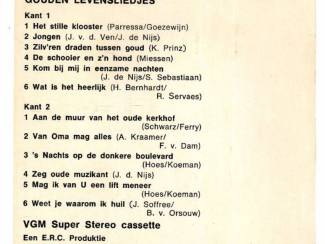 Cassettebandjes GOUDEN LEVENSLIEDJES 12 nrs cassette ZGAN