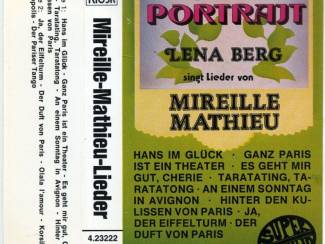 Cassettebandjes Lena Berg singt Lieder von Mireille Mathieu 12 nrs cassette