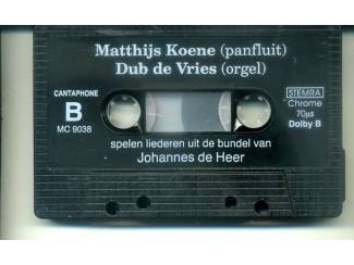Cassettebandjes Liederen uit de bundel van Johannes de Heer 18 nrs cassette