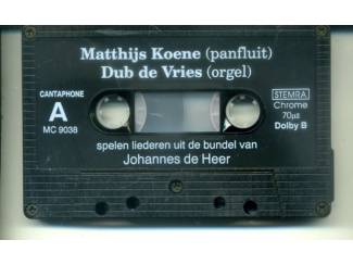 Cassettebandjes Liederen uit de bundel van Johannes de Heer 18 nrs cassette