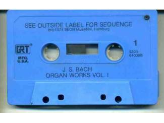 Cassettebandjes J.S. Bach Organ Works Vol. 1 7 nrs cassette 1974 ZGAN