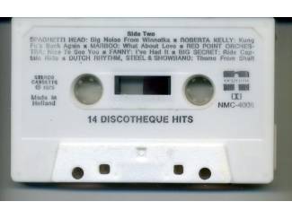 Cassettebandjes 14 Discotheque Hits 14 nrs cassette 1975 ZGAN