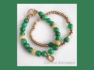 Armbandenset van natuursteen