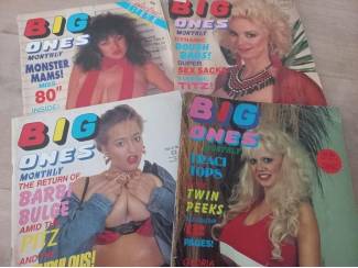 4 x Big Ones Vintage Adult Magazine - Erotiek Sex Jaren 80/90