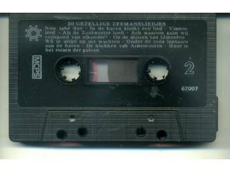 Cassettebandjes 20 Gezellige Zeemansliedjes cassette ZGAN