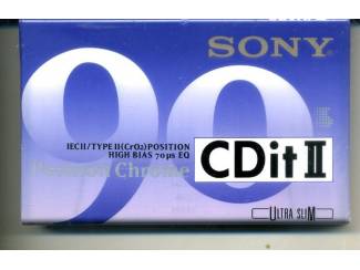 SONY CDit 90 TYPE II cassette NIEUW GESEALD