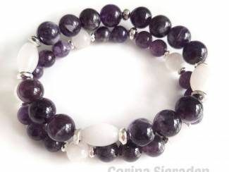 Armbanden Armbandenset van natuursteen