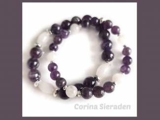 Armbandenset van natuursteen