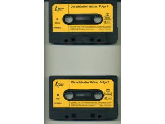 Cassettebandjes Die Sch&ouml;nsten Walzer Folge 1 & 2 11 nrs 2 cassettes ZGAN