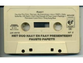 Cassettebandjes Het Duo Haay en Faay Presenteert Fausto Papetti 18 nrs ZGAN