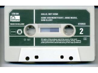 Cassettebandjes Hallo met Henk Henk van Montfoort e.a. 12 nrs cassette ZGAN