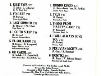 Cassettebandjes Francis Goya 4 verschillend cassettes &euro;2,50 p/s 4 voor &euro;8 ZGA