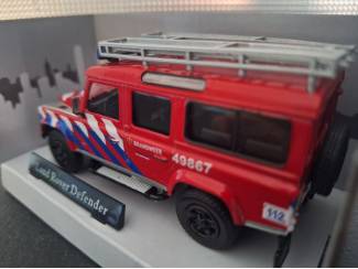 Schaalmodellen Landrover Defender Brandweer NL Schaal 1:43