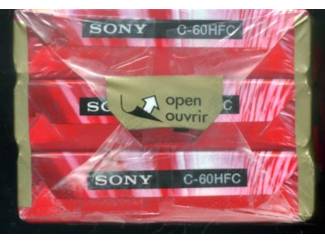 Cassettebandjes 3 pack SONY HF 60 Good for CD NIEUW GESEALD