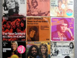 Grammofoon / Vinyl Songfestivals vinyl singles 1958 t/m 1991 &euro;3 p/s gebruikt