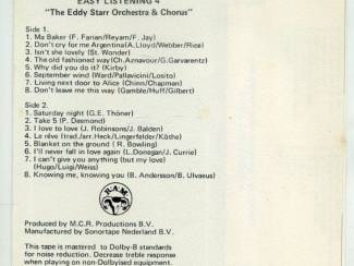 Cassettebandjes The Eddy Starr Orchestra & Chorus &ndash; Easy Listening 1 t/m 4
