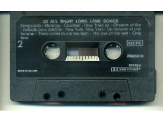 Cassettebandjes 22 All Night Long Love Songs cassette 1989 ZGAN