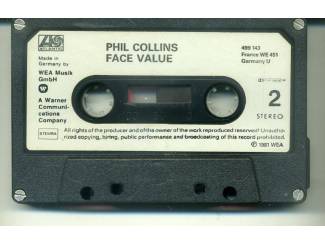 Cassettebandjes Phil Collins &ndash; Face Value 12 nrs cassette 1981 ZGAN